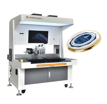 Enamel Emojicon Badge Filling Machine